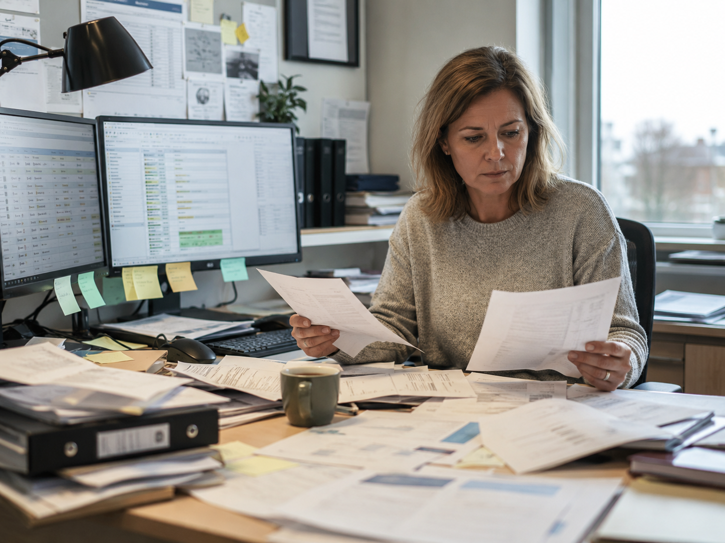 Kommunal medarbejder gennemgår borgerdata