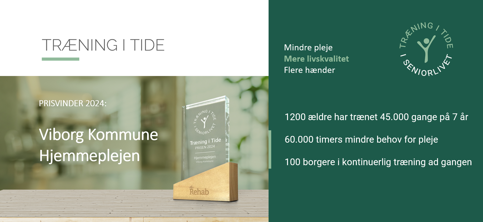 Viborg Kommune vinder pris for træning med ældre